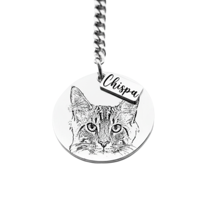 Llavero Circular Mascota Silueta Personalizable - Tesoriel
