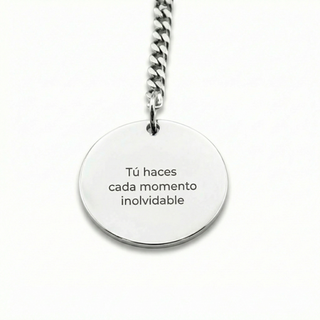 Llavero Circular Texto Personalizable - Tesoriel
