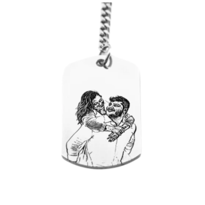 Llavero Militar Imagen Silueta Personalizable - Tesoriel