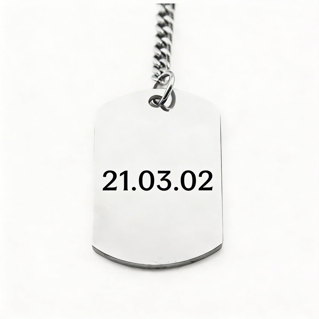 Llavero Militar Personalizable Fechas - Tesoriel