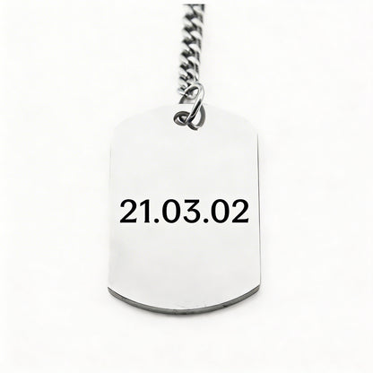 Llavero Militar Personalizable Fechas - Tesoriel