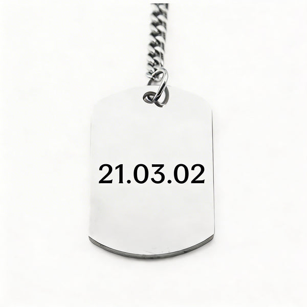 Llavero Militar Personalizable Fechas - Tesoriel