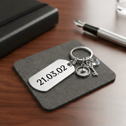 Llavero Militar Personalizable Fechas - Tesoriel