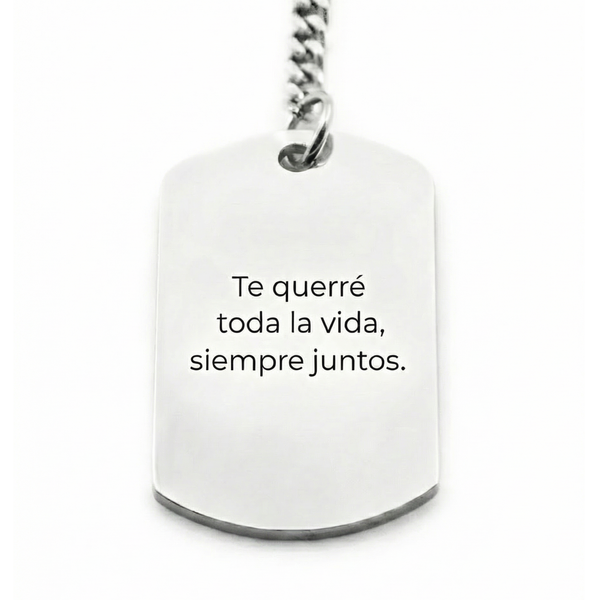 Llavero Militar Rectangular Texto Personalizable - Tesoriel