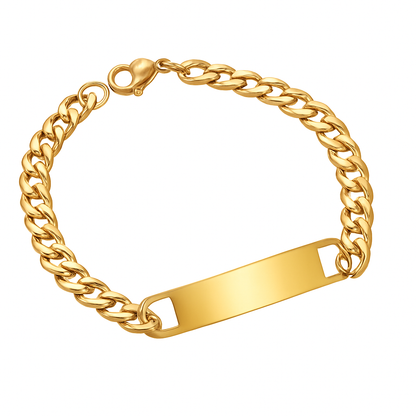 Caja de Rosa | Pulsera Personalizable Oro 18K