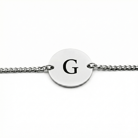 Pulsera Circular Inicial Personalizable - Tesoriel