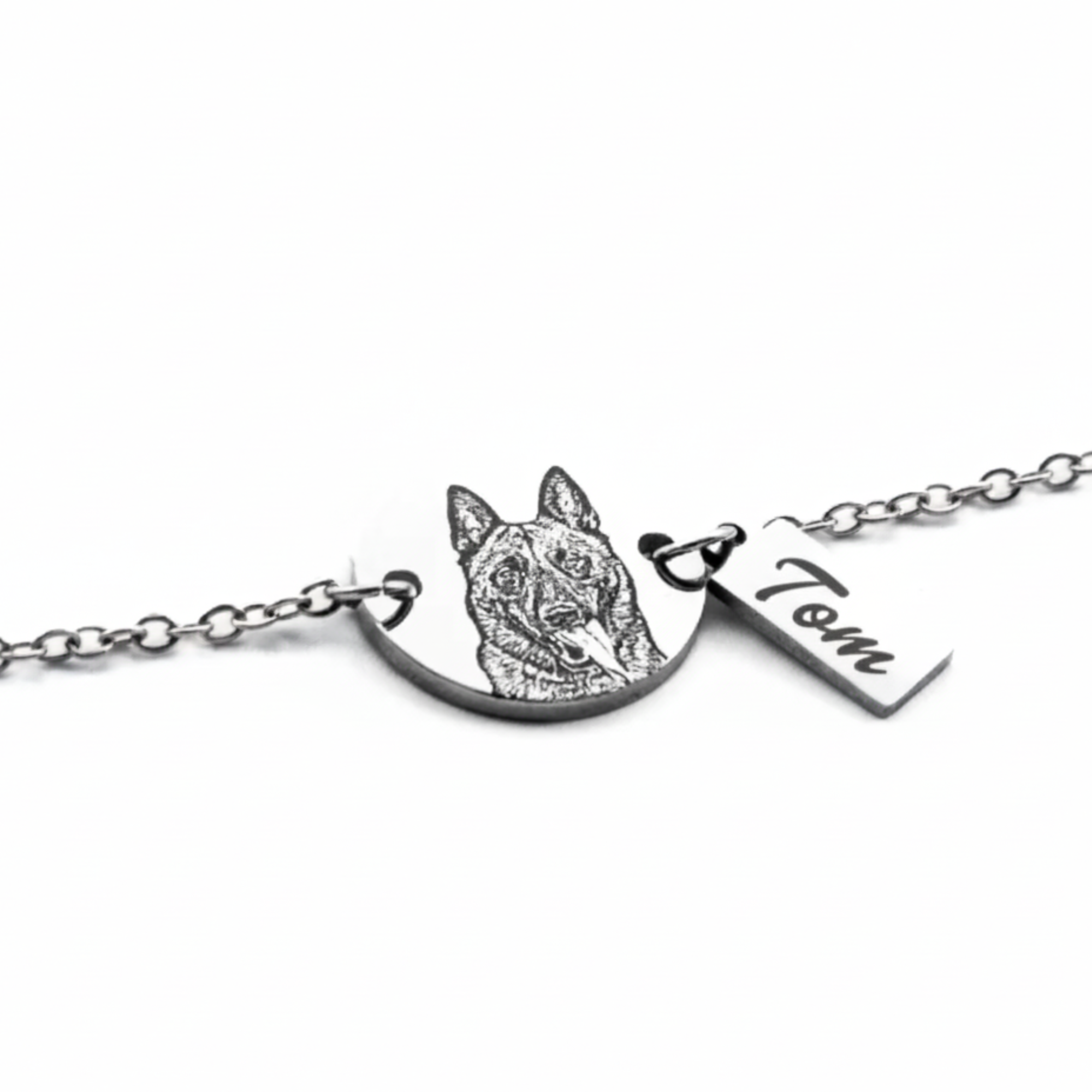 Pulsera Circular Mascota Silueta Personalizable - Tesoriel