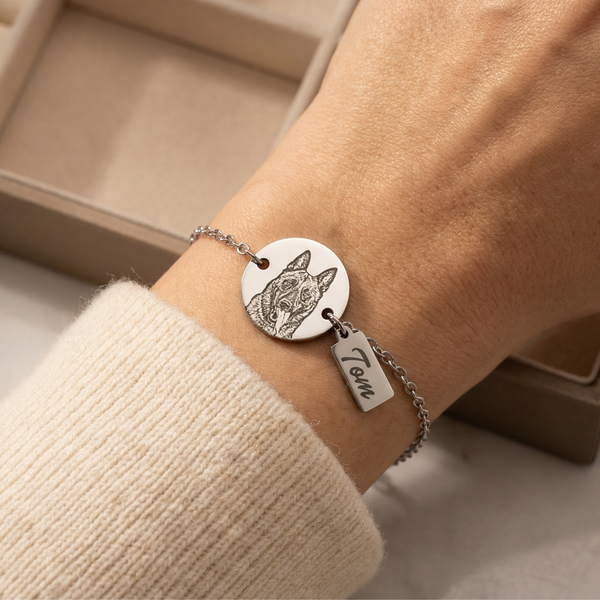 Pulsera Circular Personalizable - Mascota Silueta