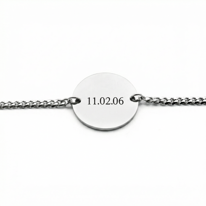 Pulsera Circular Personalizable Fecha - Tesoriel