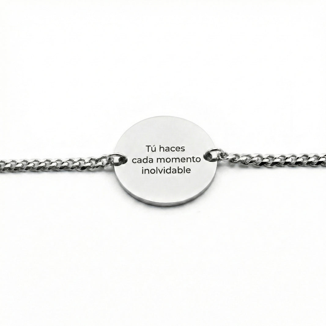 Pulsera Circular Texto Personalizable - Tesoriel