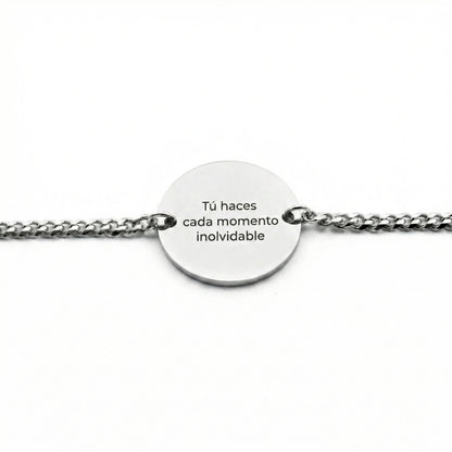 Pulsera Circular Texto Personalizable - Tesoriel