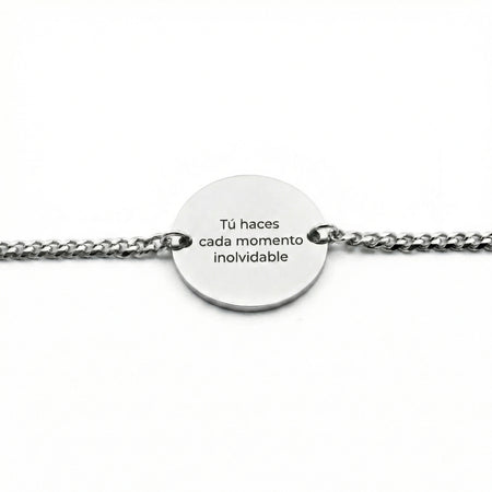Pulsera Circular Texto Personalizable - Tesoriel