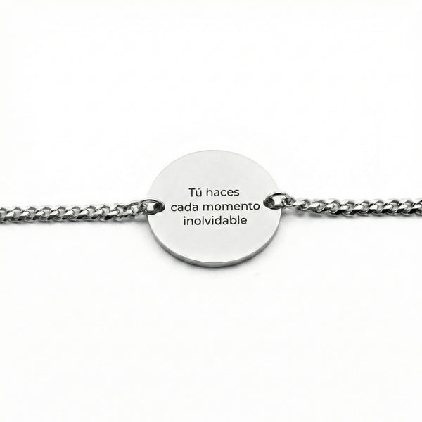 Pulsera Circular Texto Personalizable - Tesoriel