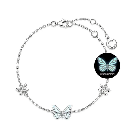 Pulsera Mariposa Azul Sueño Luminoso - Tesoriel