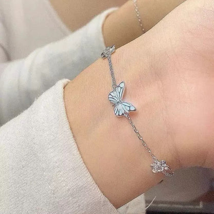 Pulsera Mariposa Azul Sueño Luminoso - Tesoriel