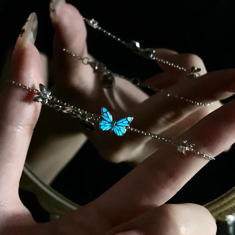 Pulsera Mariposa Azul Sueño Luminoso - Tesoriel