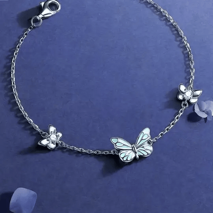 Pulsera Mariposa Azul Sueño Luminoso - Tesoriel