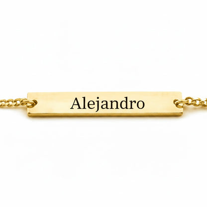 Pulsera Nombre Personalizable Dorado - Tesoriel