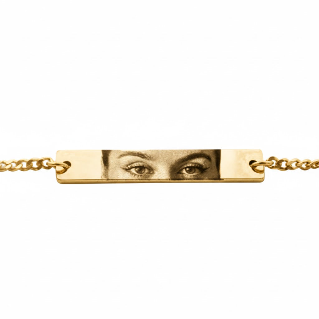 Pulsera Ojos Personalizable Dorado - Tesoriel