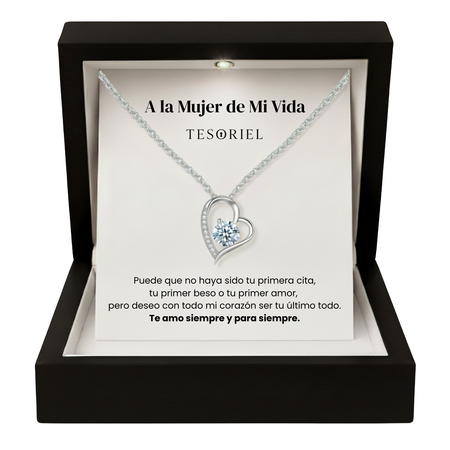 Colgante Corazón Eterno Para Mi Mujer/Novia (Con Carta Dedicatoria a Escoger)