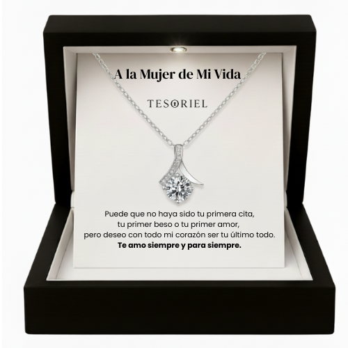 Colgante Flor del Alma Para Mi Mujer/Novia (Con Carta Dedicatoria a Escoger)