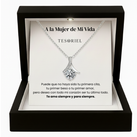 Colgante Flor del Alma Para Mi Mujer/Novia (Con Carta Dedicatoria a Escoger)
