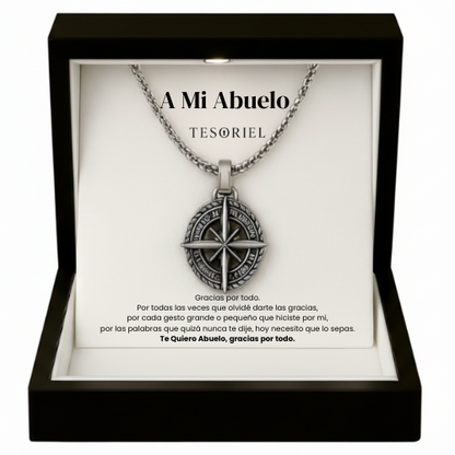 Colgante Estrella del Norte Para Mi Padre/Abuelo (Con Carta Dedicatoria a Escoger)
