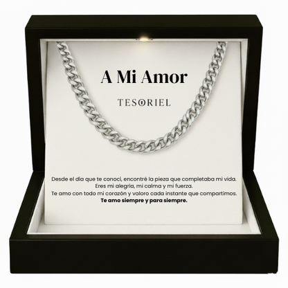 Cadena Cubana Para Mi Hombre/Novio (Con Carta Dedicatoria a Escoger)
