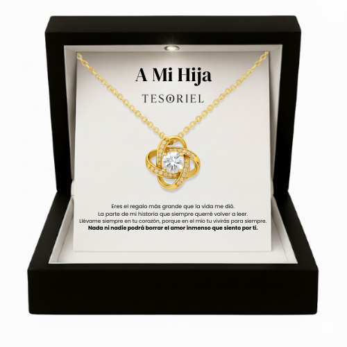Colgante Universo Oro 18k Para Mi Hija (Con Carta Dedicatoria a Escoger)