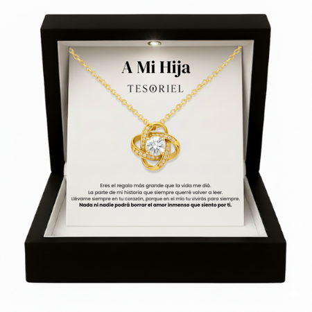 Colgante Universo Oro 18k Para Mi Hija (Con Carta Dedicatoria a Escoger)