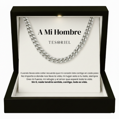 Cadena Cubana Para Mi Hombre/Novio (Con Carta Dedicatoria a Escoger)