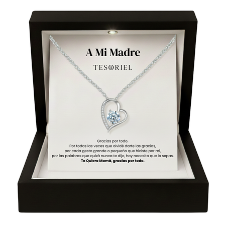 Colgante Corazón Eterno Para Mi Madre/Abuela (Con Carta Dedicatoria a Escoger)