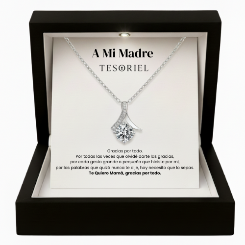 Colgante Flor del Alma Para Mi Madre/Abuela (Con Carta Dedicatoria a Escoger)