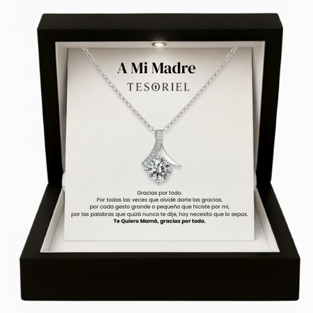 Colgante Flor del Alma Para Mi Madre/Abuela (Con Carta Dedicatoria a Escoger)