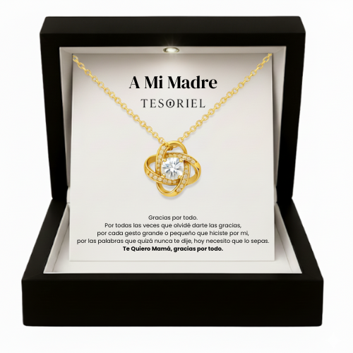 Colgante Universo Oro 18k Para Mi Madre/Abuela (Con Carta Dedicatoria a Escoger)