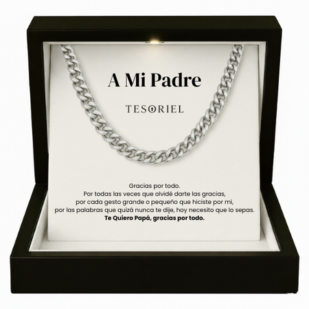 Cadena Cubana Para Mi Padre/Abuelo (Con Carta Dedicatoria a Escoger)