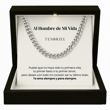 Cadena Cubana Para Mi Hombre/Novio (Con Carta Dedicatoria a Escoger)
