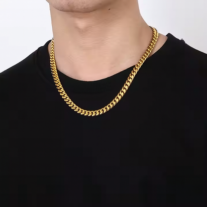 Cadena Cubana Oro 18k Para Mi Hijo (Con Carta Dedicatoria a Escoger)