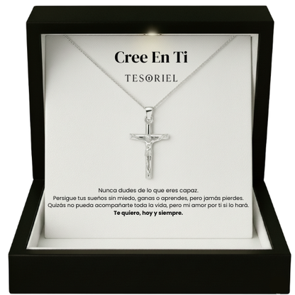 Colgante Cruz Para Mi Hijo (Con Carta Dedicatoria a Escoger)