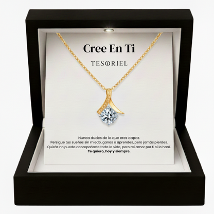 Colgante Flor del Alma Oro 18k Para Mi Hija (Con Carta Dedicatoria a Escoger)