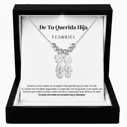 Colgante Descendientes Para Mi Madre/Abuela (Con Carta Dedicatoria a Escoger)