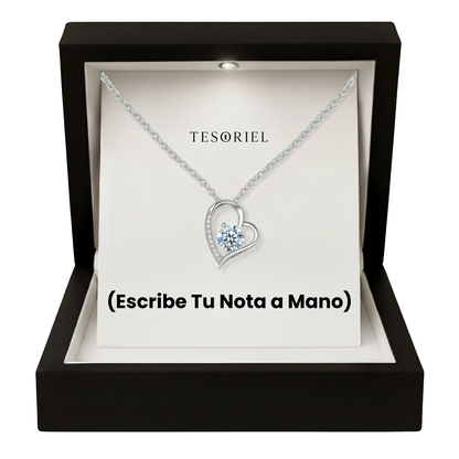 Colgante Corazón Eterno Para Mi Madre/Abuela (Con Carta Dedicatoria a Escoger)