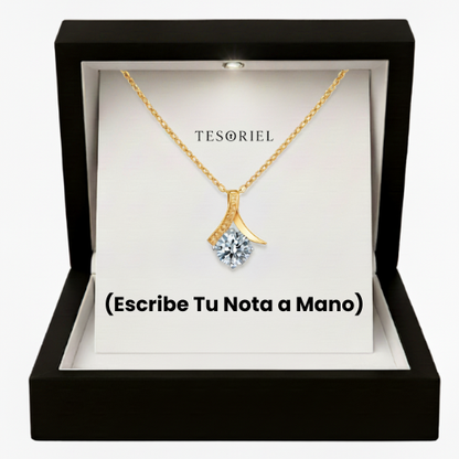 Colgante Flor del Alma Oro 18k Para Mi Hija (Con Carta Dedicatoria a Escoger)