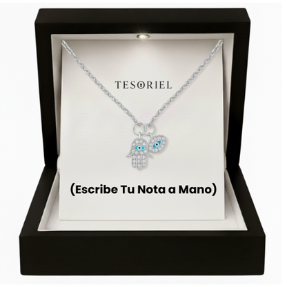 Colgante Mano de Fátima Para Mi Madre/Abuela (Con Carta Dedicatoria a Escoger)
