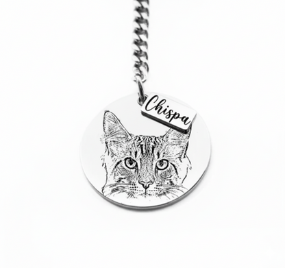 Llavero Personalizable - Gato Silueta
