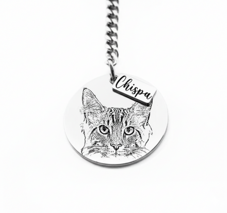 Llavero Personalizable - Gato Silueta