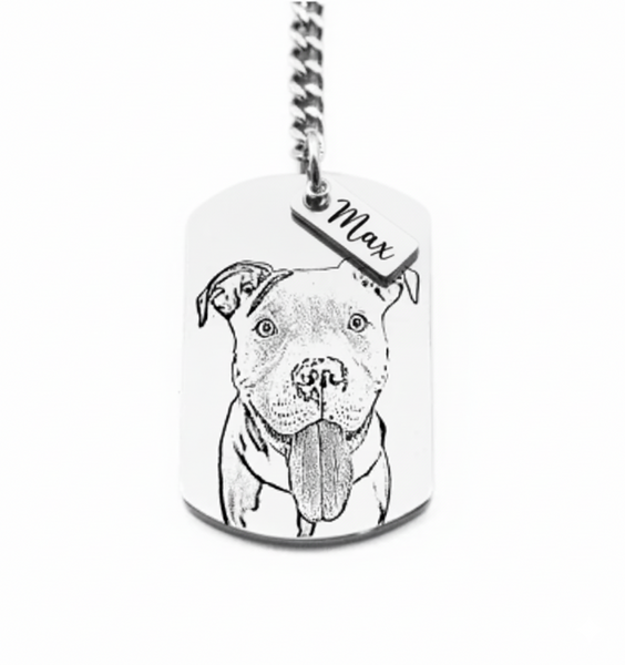 Llavero Personalizable - Perro Silueta