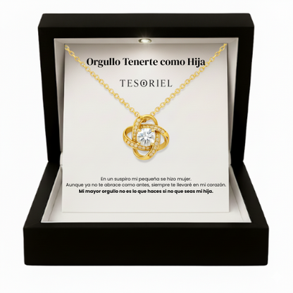 Colgante Universo Oro 18k Para Mi Hija (Con Carta Dedicatoria a Escoger)