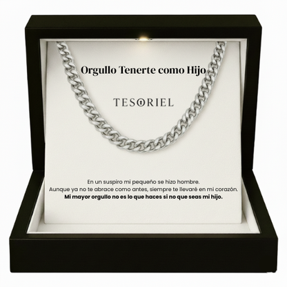 Cadena Cubana Para Mi Hijo (Con Carta Dedicatoria a Escoger)