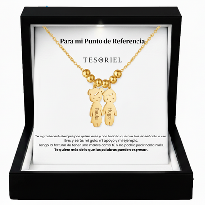 Colgante Descendientes Oro 18k Para Mi Madre/Abuela (Con Carta Dedicatoria a Escoger)